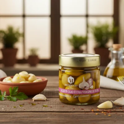Czosnek w Oliwie Z Oliwek Extra Virgin