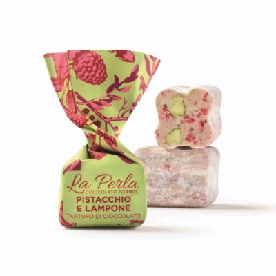 Trufle czekoladowe Biała Czekolada, Pistacje i Maliny